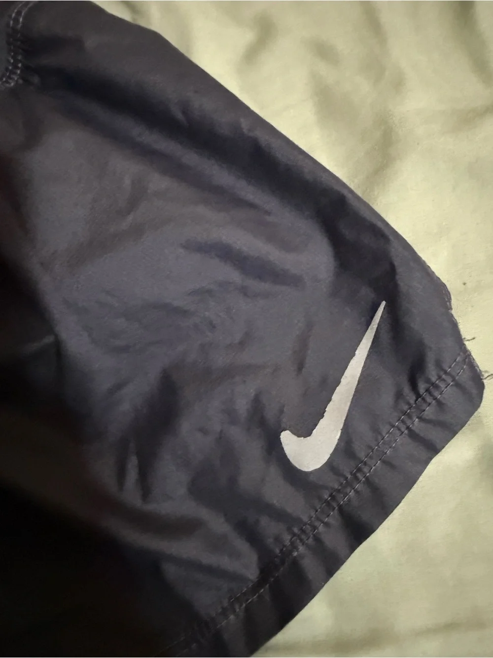 Nike navy dri fit micro  Athletic Running Shorts with Reflective Swoosh